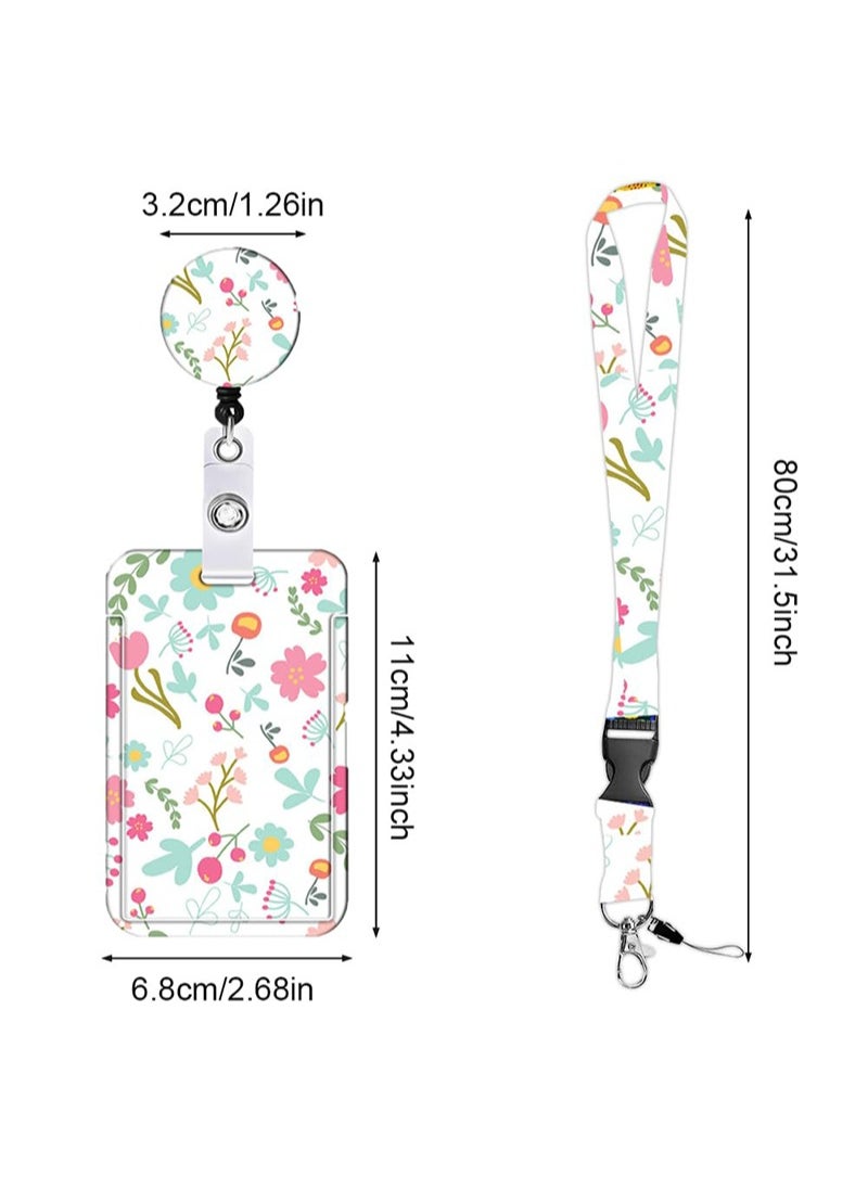 Aikanbo ID Card Holder with Strap, Lanyard ID Holder, Lanyard for Keys, Bus Tickets, School Supplies Card Holder with Swivel Lobster Clasp, for Women, Teachers, Nurses, Doctors, Students  - Image 3