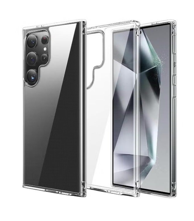 Crystal Clear Transparent Phone Case for Samsung Galaxy S24 Ultra – Slim Ulta Thin Hard TPU Shockproof Cover, Anti-Yellowing Crystal Clear Protective Back Case with Camera Protection - Image 1