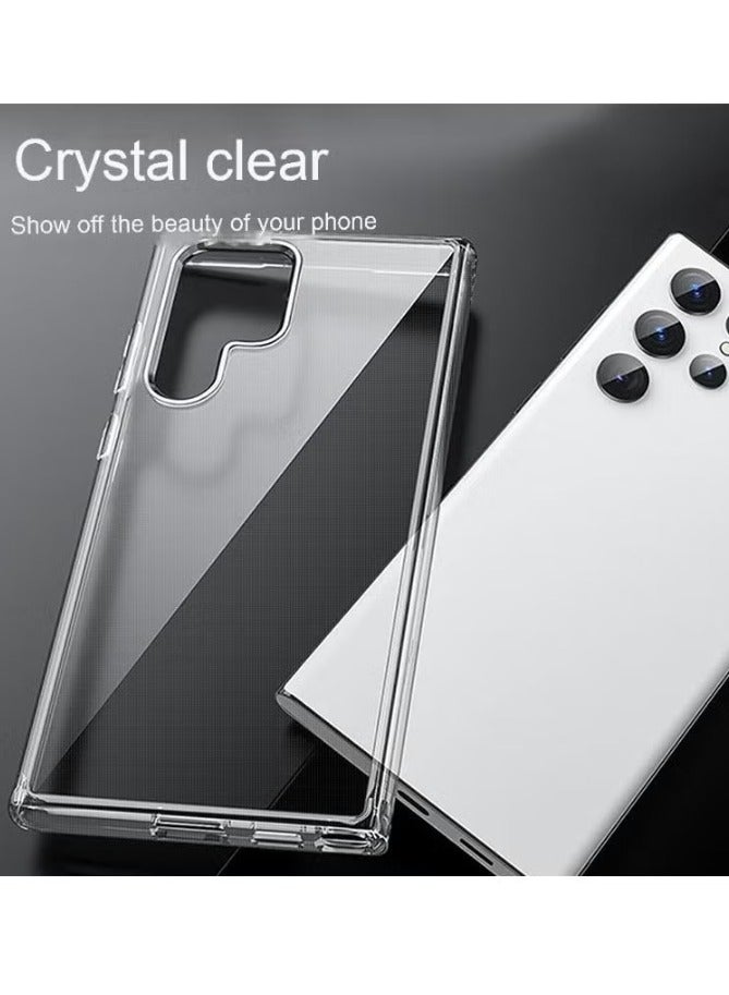 Crystal Clear Transparent Phone Case for Samsung Galaxy S24 Ultra – Slim Ulta Thin Hard TPU Shockproof Cover, Anti-Yellowing Crystal Clear Protective Back Case with Camera Protection - Image 5