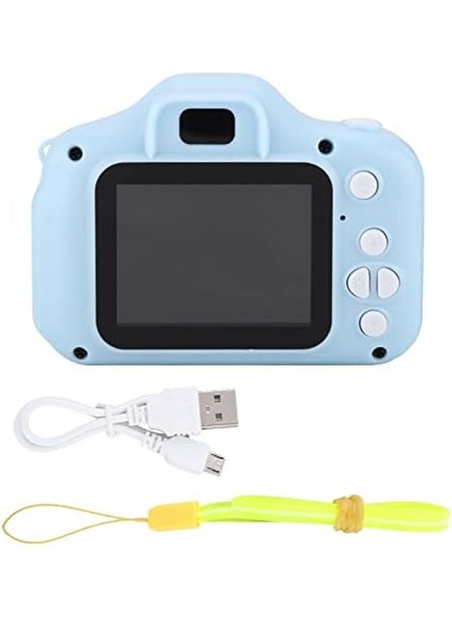Blue Kids Digital Camera 2 Inch Color Display 1080P 32GB Memory Card 4X Zoom - Image 2