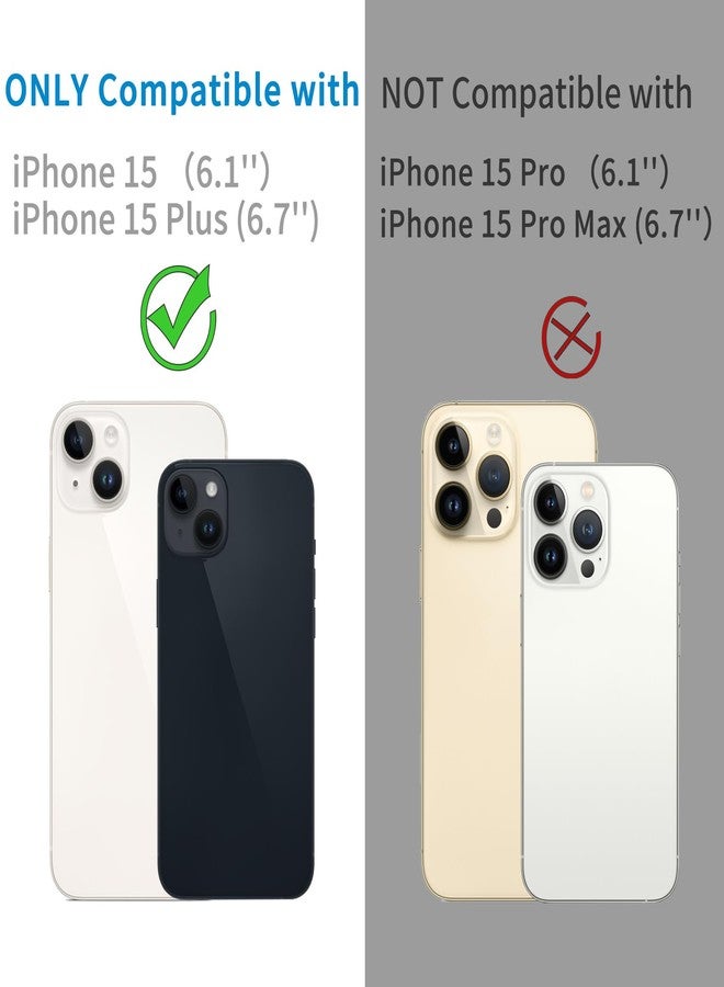 Dengduoduo 【3 Pack】 Tempered Glass Camera Lens Protector for iPhone 15 6.1" & for iPhone 15 Plus 6.7", Bling Glitter, Ultra HD, 9H Hardness, Anti-Scratch, Case Friendly, Easy to Install - Image 2