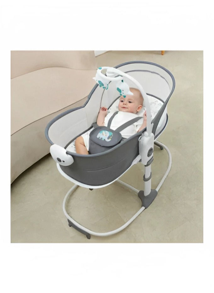 Toys4you Baby Rocker Deluxe 6 In 1 Rocking Bassinet Multifunctional Bassinet For Newborn Boy Girl For The Age 0 To 12 Month  - Image 2