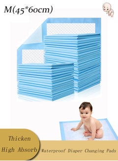 Vinnatsu S/M/L/XL Four Sizes Baby Changing Pads, Disposable Diaper Changing Pads, 5-Layer Protection Hospital Pad, Incontinence Underpads, Ventilation Waterproof Leak Proof Rapid Drying Thicken And High Absorption Seamless Changing Pad For Kids Adults Elderly  - Image 1