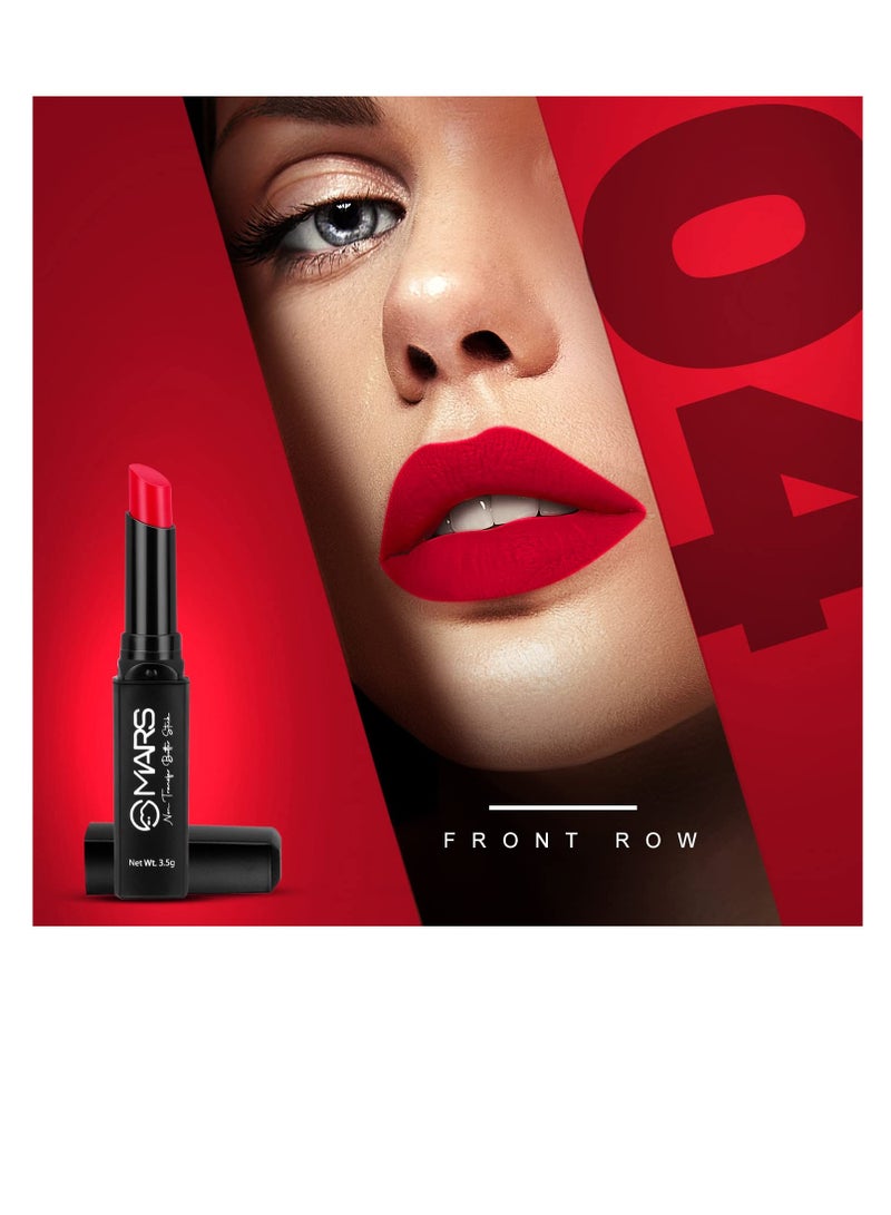 Mars Non Transfer Smudge Proof Butter Smooth Lipstick  LS25 4 Front Row 3.5g