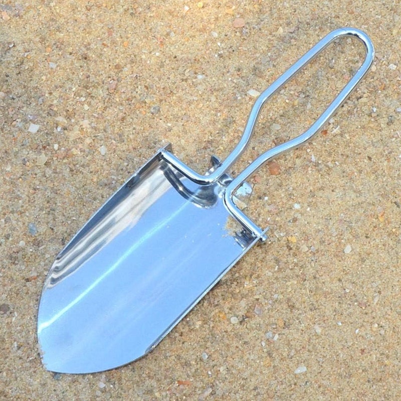Toasis Garden Trowel Mini Outdoor Foldable Hand Shovel (Silver) - Image 1