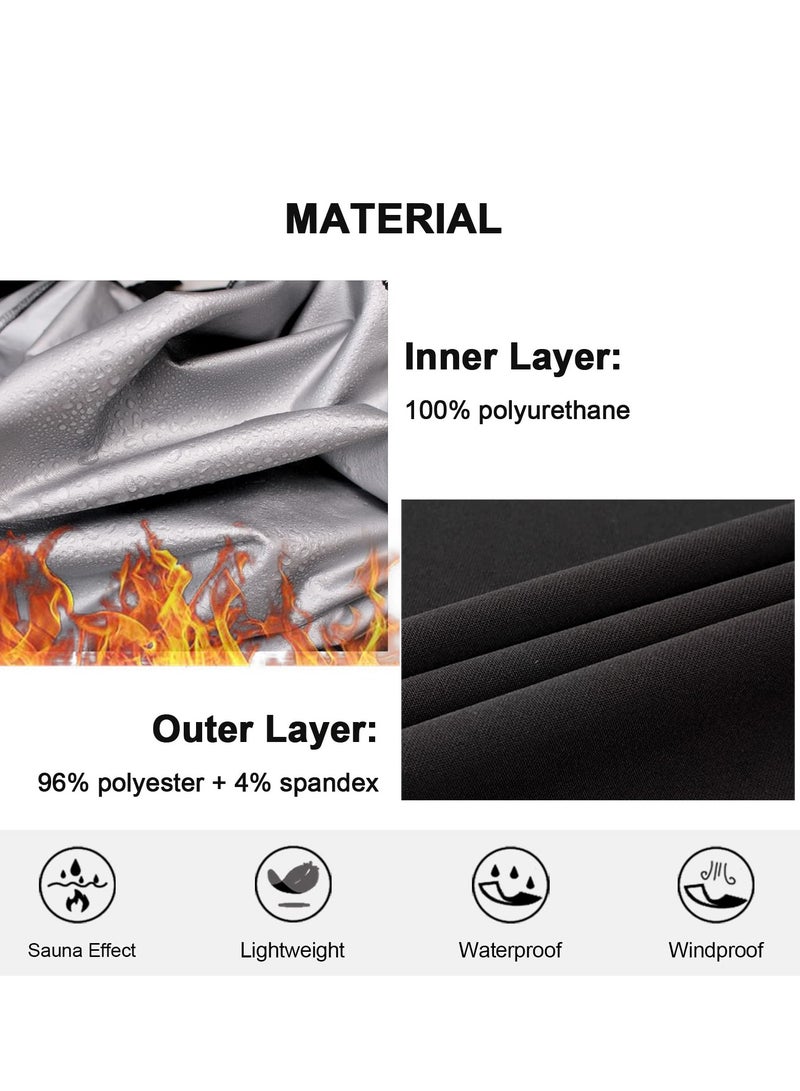 SOLARAE Sauna Suit for Men Sweat Jacket Sweating Shirt Long Sleeve Workout Suits Zipper Gym Exercise Fitness - Image 5