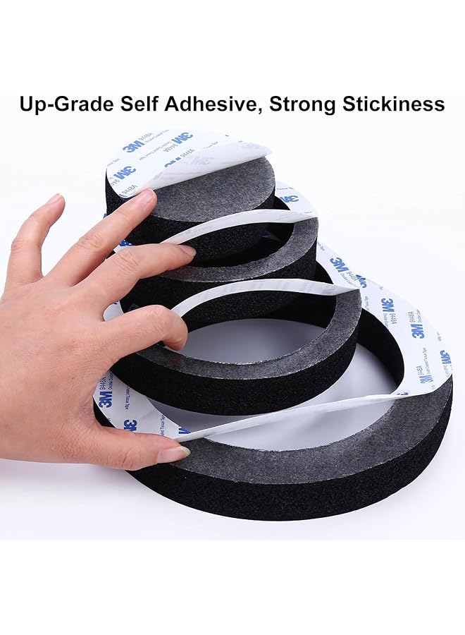 SYOSI 6.5" Foam Speaker Enhancer - 4Pcs Self Adhesive Fast Rings & Baffle Kit, Universal High Rebound Sponge Bass Blocker For Car Door Speakers - Image 5