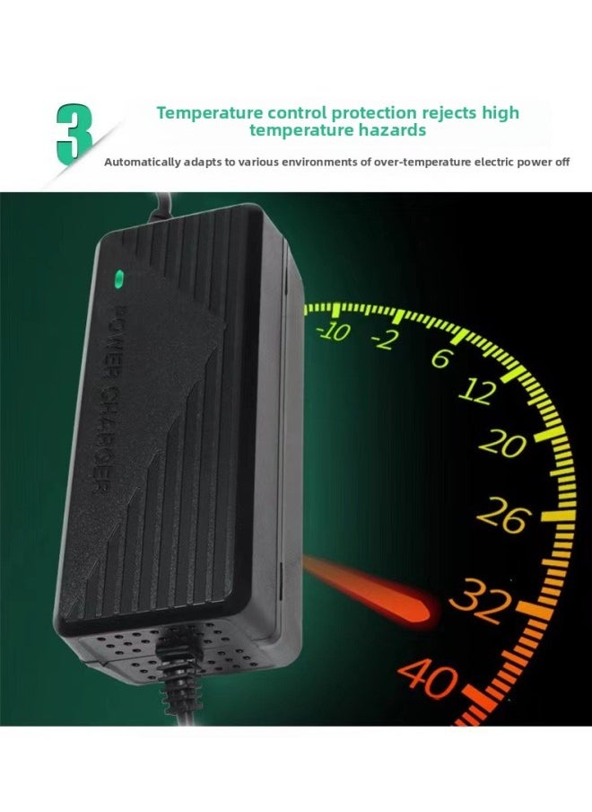Generic - 12. 6v5a Lithium Battery Charger 12. 6v5a 16. 8v4a Polymer 18650 Ternary Lithium Battery-Color:16.8V4A With Fan - Image 1