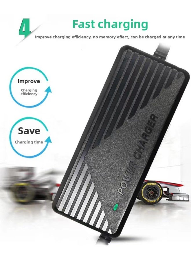 Generic - 12. 6v5a Lithium Battery Charger 12. 6v5a 16. 8v4a Polymer 18650 Ternary Lithium Battery-Color:16.8V4A With Fan - Image 1