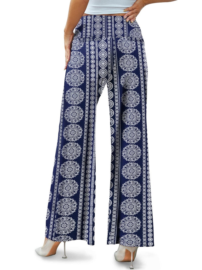 Arolina Women's Stretchy Wide Leg Palazzo Lounge Pants Casual Comfy High Waist Palazzo Pants - Image 5
