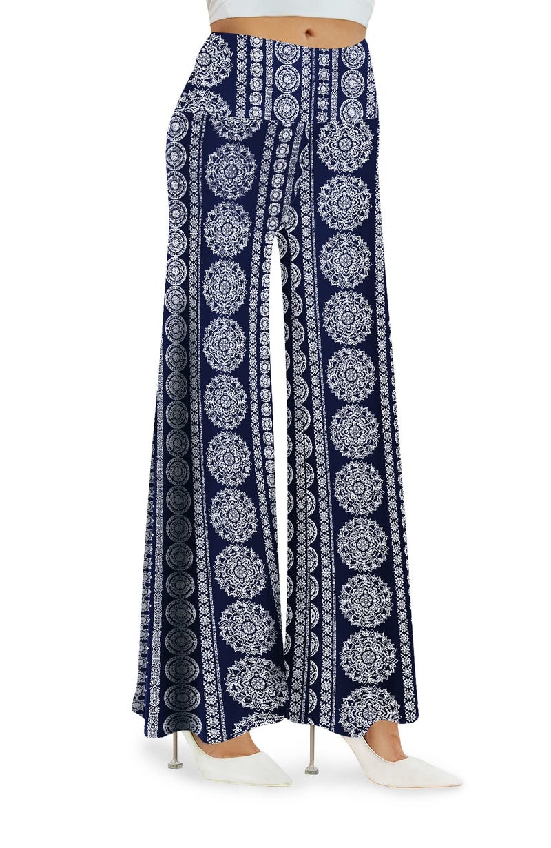 Arolina Women's Stretchy Wide Leg Palazzo Lounge Pants Casual Comfy High Waist Palazzo Pants - Image 1