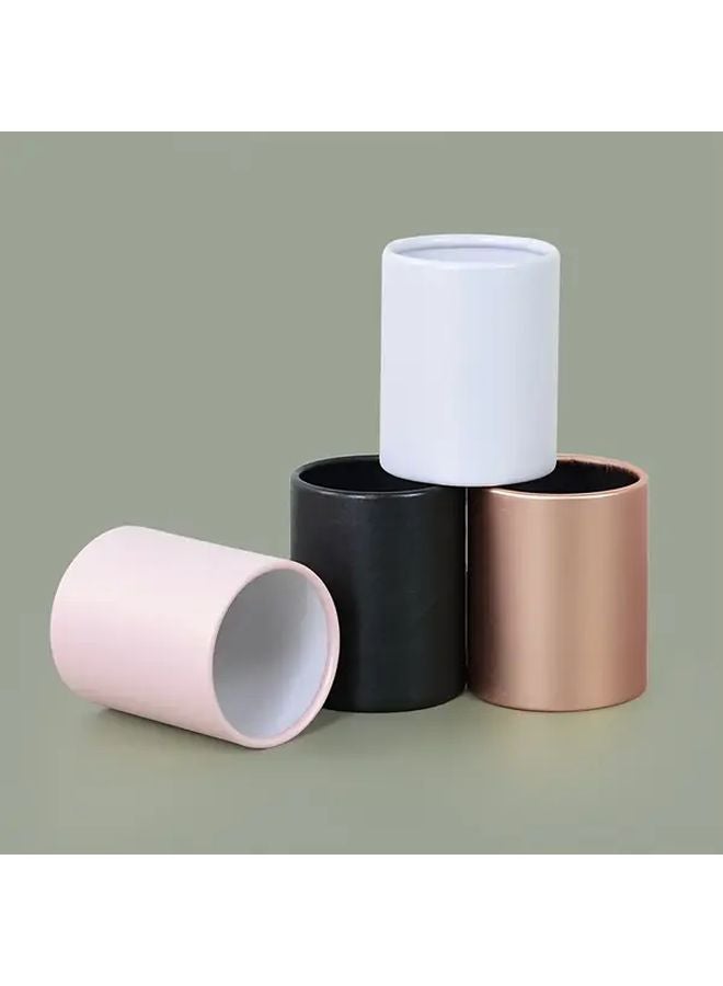 4 قطع صندوق زهور دائري صغير B04 باقة ورود دلو عناق تغليف هدايا DIY - Image 4