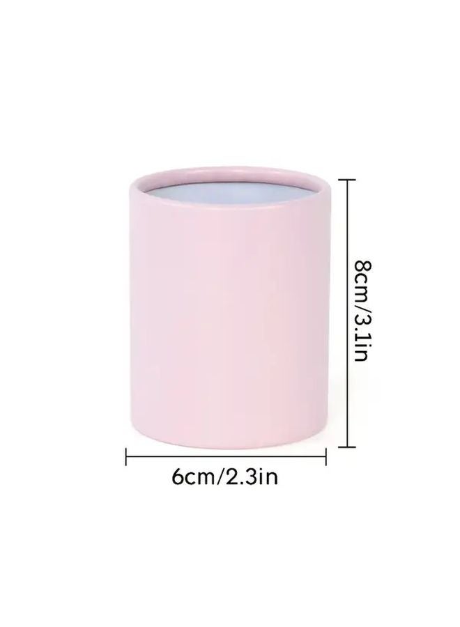 4 قطع صندوق زهور دائري صغير B04 باقة ورود دلو عناق تغليف هدايا DIY - Image 3