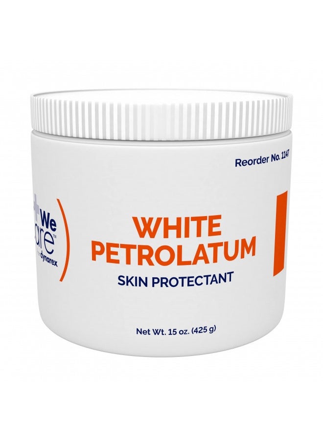 Dynarex Dynarex White Petrolatum, Petroleum Jelly For Dry, Damaged Or Cracked Skin, Soothing White Petroleum Jelly For Minor Skin Irritations, 15 Oz. (425G) Jar, 1 Petroleum Jelly Jar  - Image 3