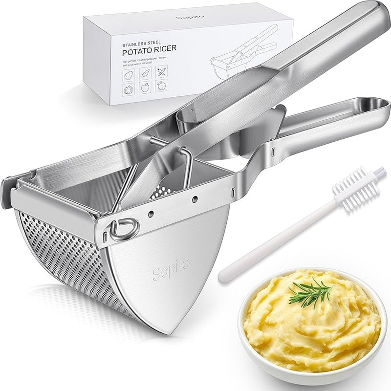 Sopito Potato Ricer, Stainless Steel Potato Masher for Commercial and Home Use - Image 1