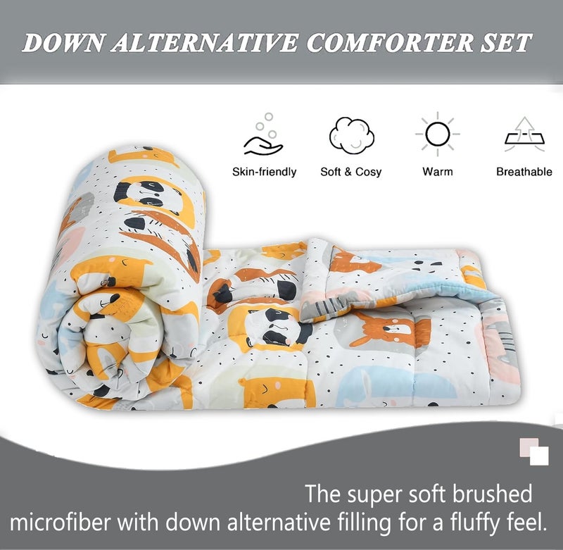 FRESH FROM LOOM Summer Collection Single Bed Blanket for Kids |Cartoon Printed Dohar for Kids Boy & Girls| Glace Cotton Soft Children Comforters | Summer Blanket (60x90 Inche | Panda Cream) | TC - 144 - Image 5