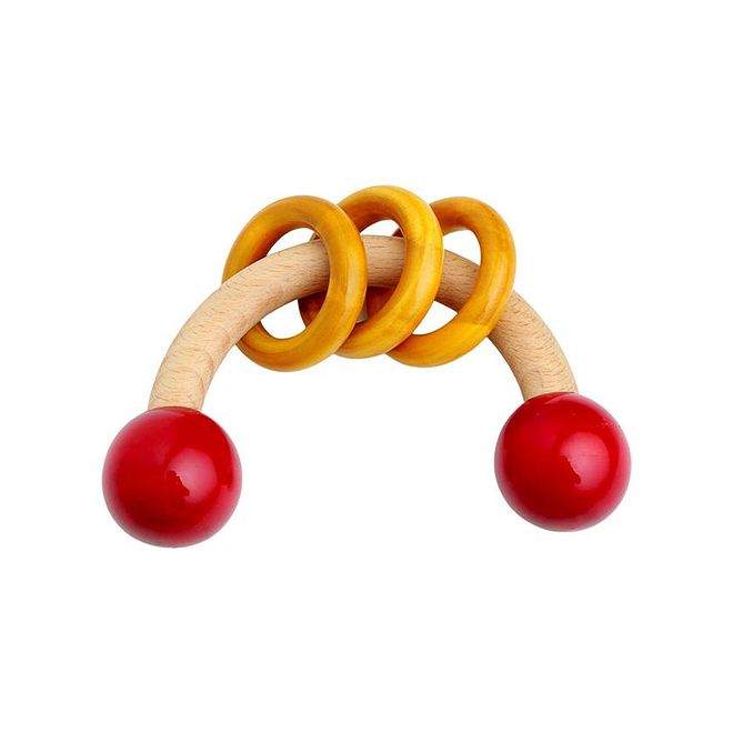 Ariro Curvy Rattle With Rings - Image 1
