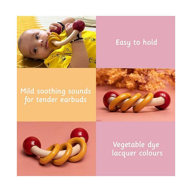 Ariro Curvy Rattle With Rings - Image 4