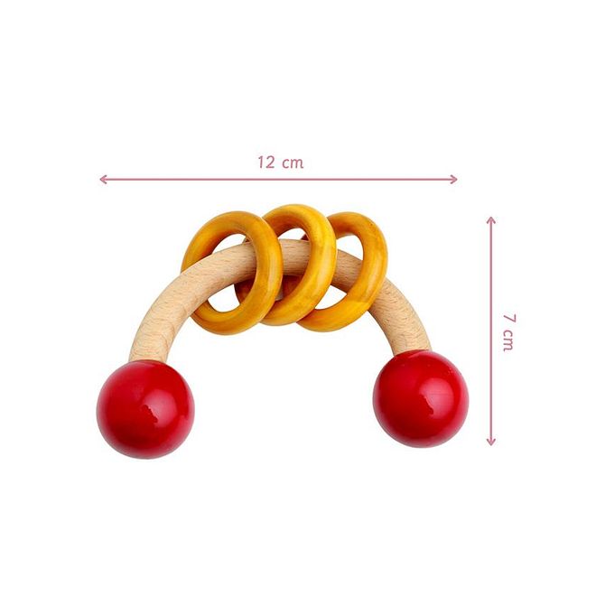 Ariro Curvy Rattle With Rings - Image 5