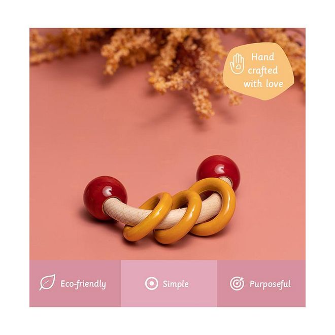Ariro Curvy Rattle With Rings - Image 3