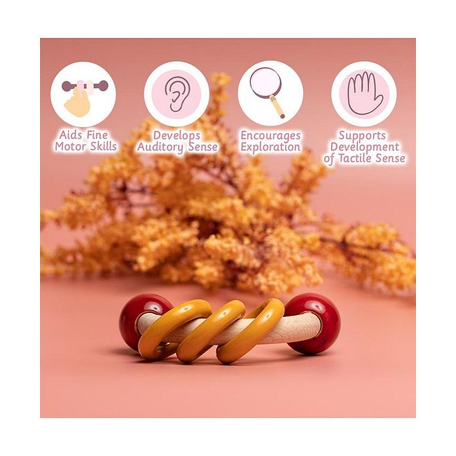 Ariro Curvy Rattle With Rings - Image 2