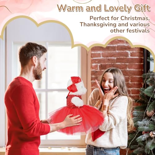Relaxgiant 6 Pcs Bear Clothes with Bow Headbands Fit 12-16 Inch Dolls Stuffed Animals Bear Dress Tutu Skirt Accessories Make Your Own Stuffed Animals(Vibrant,Tutu) - Image 5