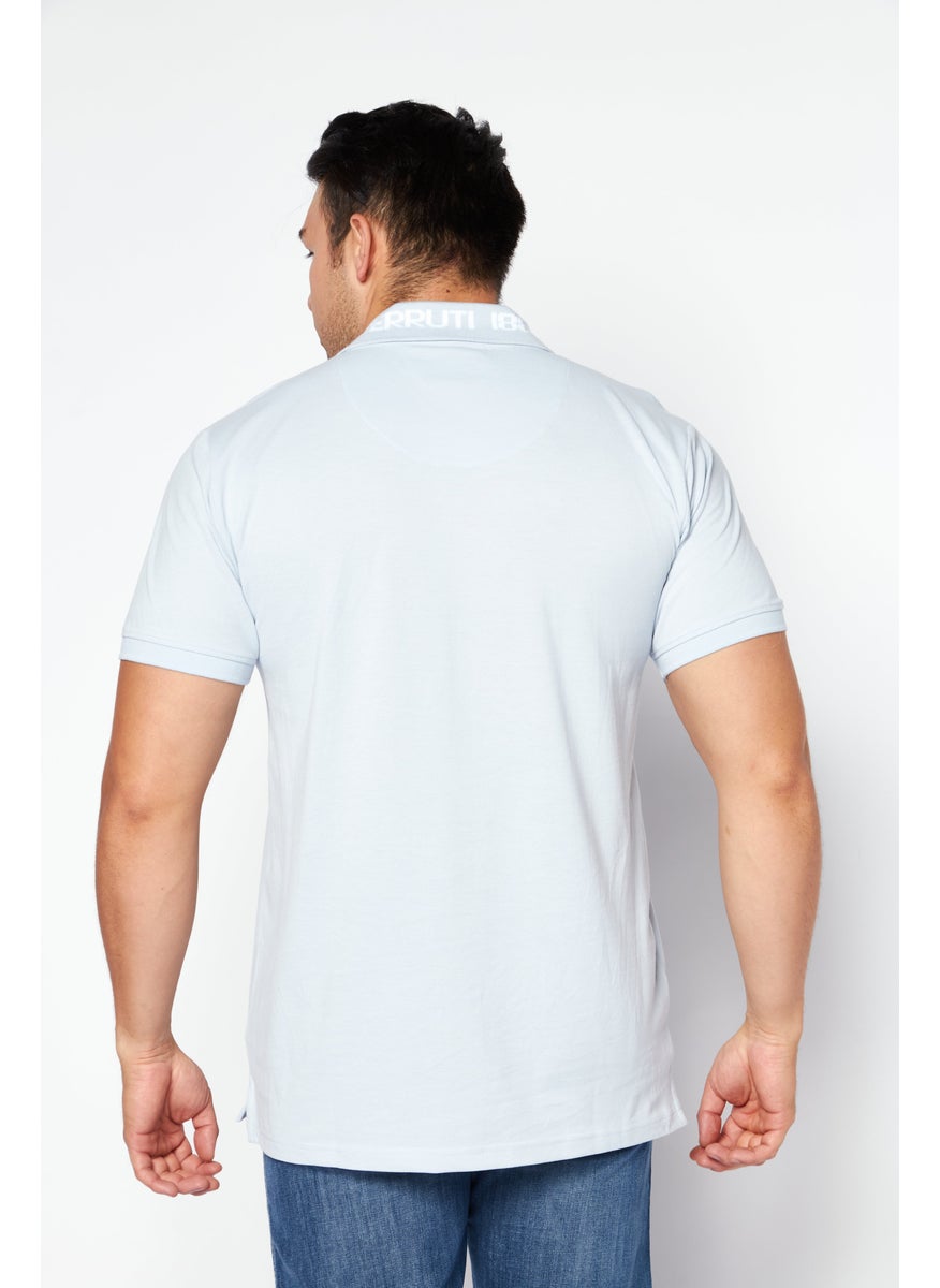 Men Regular Fit Embroidered Short Sleeves Polo Shirt, Light Blue - pzsku/Z8364D20675338290EE49Z/45/_/1737642596/0f8ea019-85a9-49df-b28a-5319bb97528d