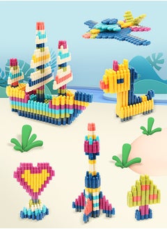 GROIC 640 PCs Building Blocks Set Construction Toy with Box, Learning Playset STEM Toy Set Educational Kit, Colorful Child Brain Development Preschool Toys Montessori Toys for Kids  - Image 5