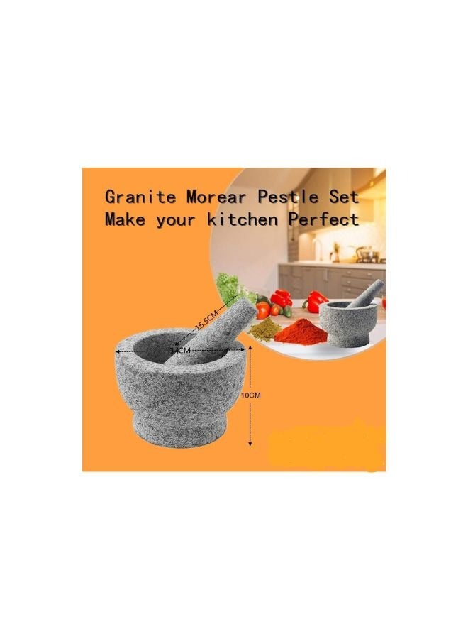 طقم هاون ومدقة من حجر الجرانيت الطبيعي الاصلي - Image 3