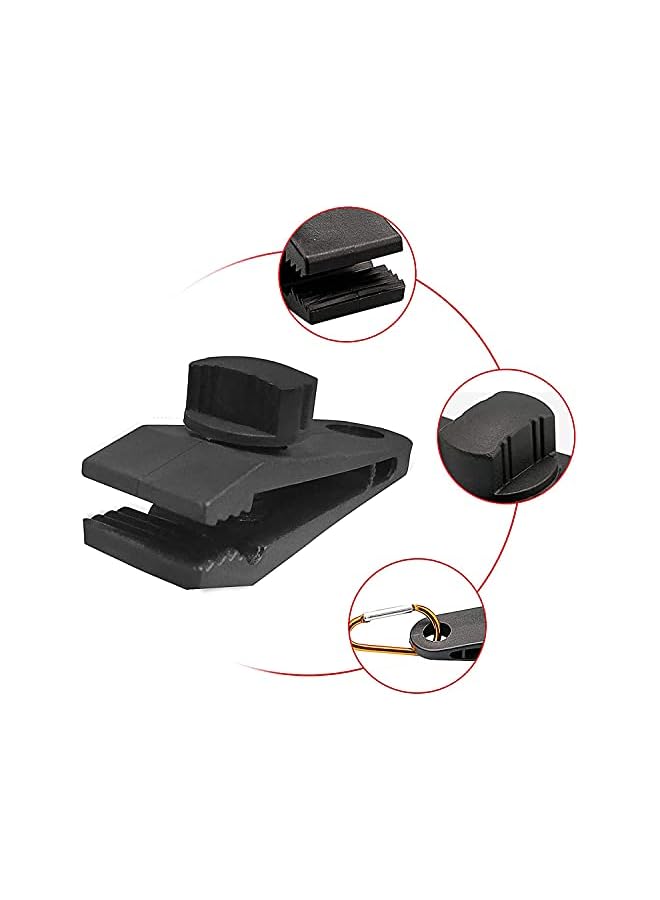 The Bros Tarp Clips Heavy Duty Lock Grip Clamps Thumb Screw Tent Clip Secures Tarps Awning Clamp Set for Camping Tarps Awnings Caravan Canopies Car Covers Swimming Pool Covers Boat Cover 12piece  - Image 5