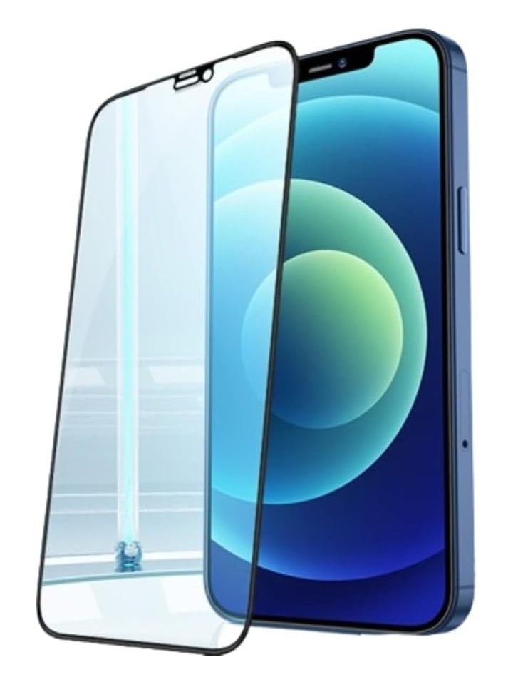 Raxoom D-Pro Privacy Balck Glass designed for iPhone 14 Pro MAX, Premium Tempered Glass - Case Friendly with Sensor Protection and 9H Scratch Proof Hardness and Edge to Edge Proyection - Image 1