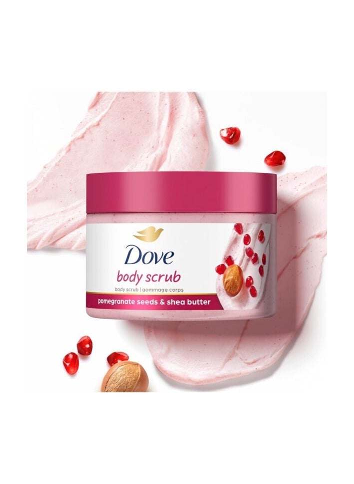 Dove Body Scrub Pomegranate Scent 298g - Image 4