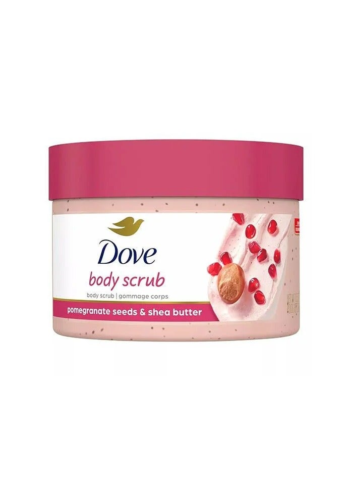 Dove Body Scrub Pomegranate Scent 298g - Image 1