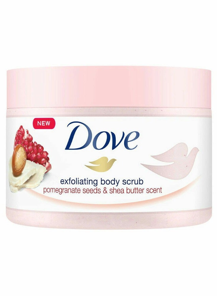 Dove Body Scrub Pomegranate Scent 298g - Image 2