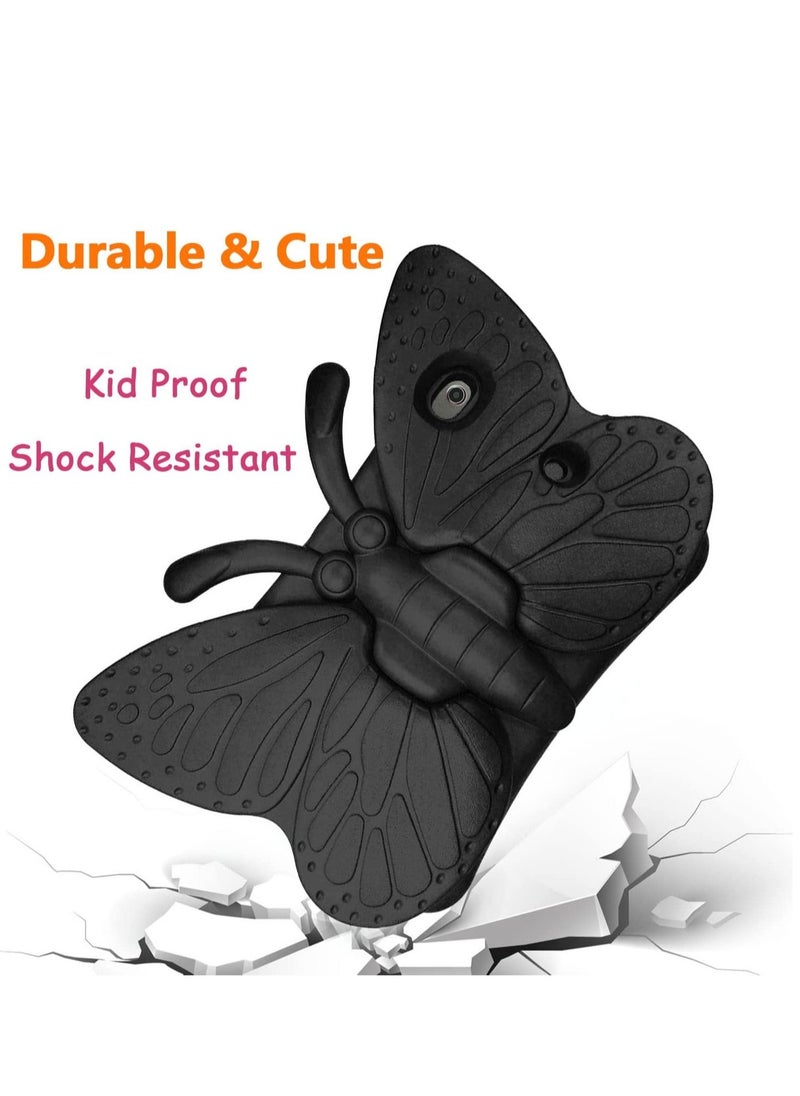 DUSALA iPad 6th Generation Case for Kids iPad 9.7 inch Case Light Weight Shockproof EVA Foam Protective Tablet Stand Cover Holder for Apple iPad Air/Air 2 iPad 9.7 2017 2018 Cute Butterfly - Image 2