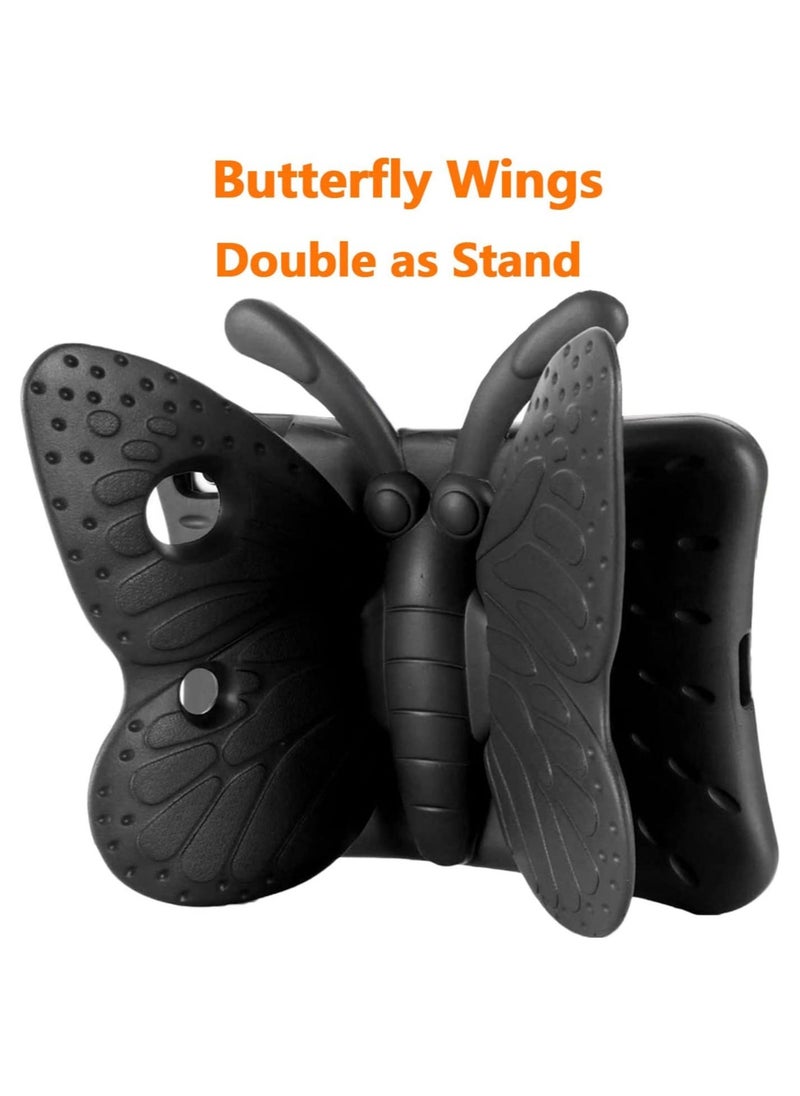 DUSALA iPad 6th Generation Case for Kids iPad 9.7 inch Case Light Weight Shockproof EVA Foam Protective Tablet Stand Cover Holder for Apple iPad Air/Air 2 iPad 9.7 2017 2018 Cute Butterfly - Image 3
