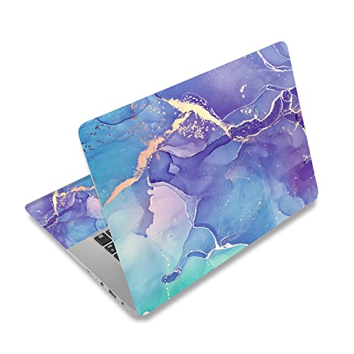 RUYIDAY Laptop Stickers Decal,12 13 14 15 15.6 inches Netbook Laptop Skin Sticker Reusable Protector Cover Case for Hp Samsung Dell Apple Acer Leonovo Sony Asus Notebook (Purple Marble) - Image 1
