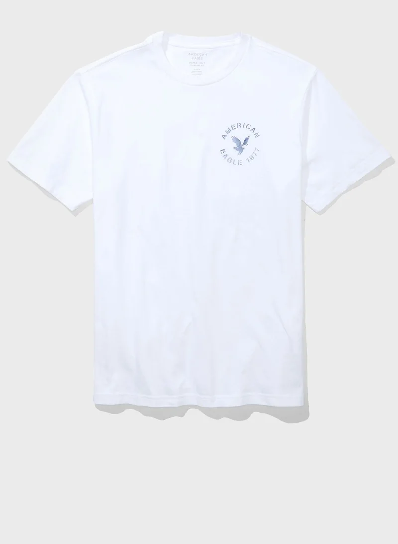 امريكان ايجل Graphic Crew Neck T-Shirt