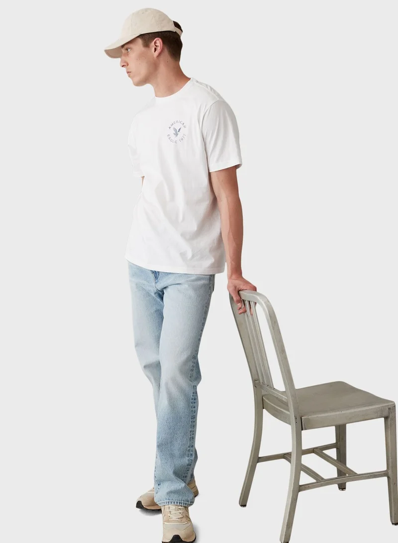 امريكان ايجل Graphic Crew Neck T-Shirt