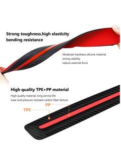 Excefore Anti-Collision Patch, 2 Pack Car Bumper Guard Strip, Anti-Scratch Bumpe Protector Trim, Protector Car Door Edge Guards, for Cars SUV Pickup Truck, Universal, Black Red  - Image 3