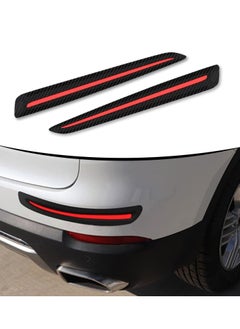 Excefore Anti-Collision Patch, 2 Pack Car Bumper Guard Strip, Anti-Scratch Bumpe Protector Trim, Protector Car Door Edge Guards, for Cars SUV Pickup Truck, Universal, Black Red  - Image 2