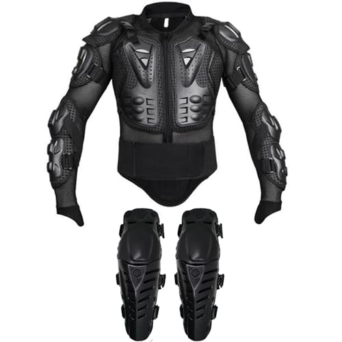 Aikelai Adult Motorcycle Protective Jacket and Knee Pads, Motorcycle Accessories, Back Spine Chest Protector, Full Body Chest Armor for Motocross Dirt Bike Gear(XL) - Image 1
