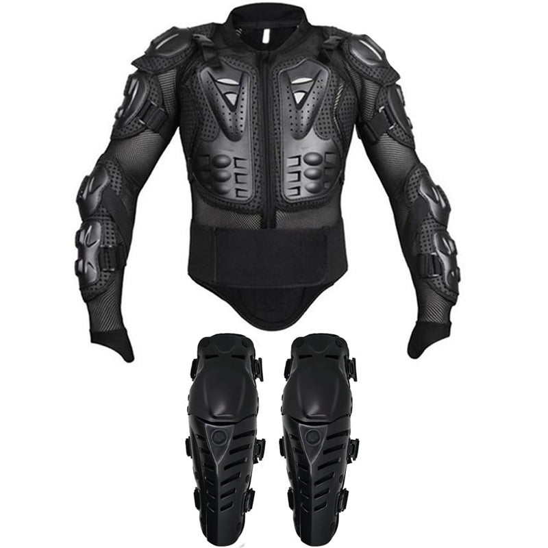 Aikelai Adult Motorcycle Protective Jacket and Knee Pads, Motorcycle Accessories, Back Spine Chest Protector, Full Body Chest Armor for Motocross Dirt Bike Gear(XL) - Image 5