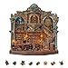 AEEKDOOK Wooden Puzzles for Adults Gothic Revival Library Wood Puzzles Adult Unique Animal Shape Wooden Jigsaw Puzzles for Adults for Puzzle Lovers Family11 114in 200 Pieces - Image 4