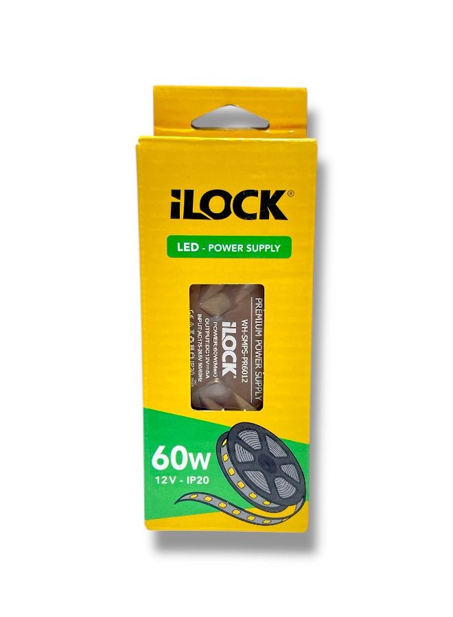 آي لوك مزود طاقة LED بقوة 60 وات من iLOCK – أصلي 100% مع ضمان 5 سنوات - Image 1