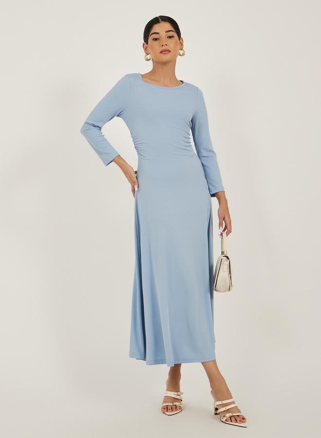 ستايلي فستان ميدي مكشكش - Image 1