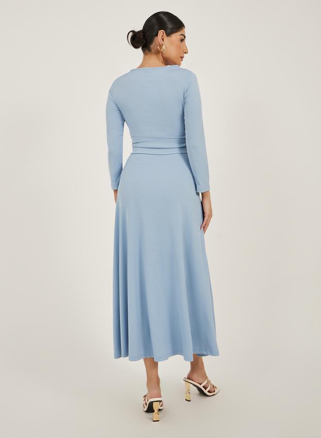 ستايلي فستان ميدي مكشكش - Image 5