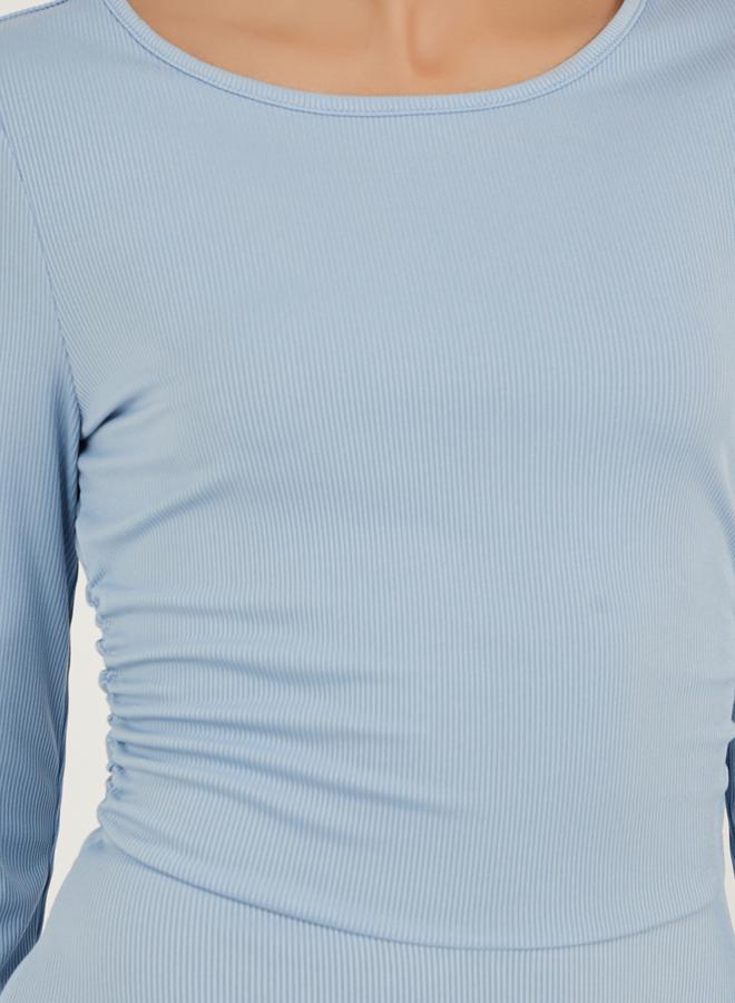 ستايلي فستان ميدي مكشكش - Image 4