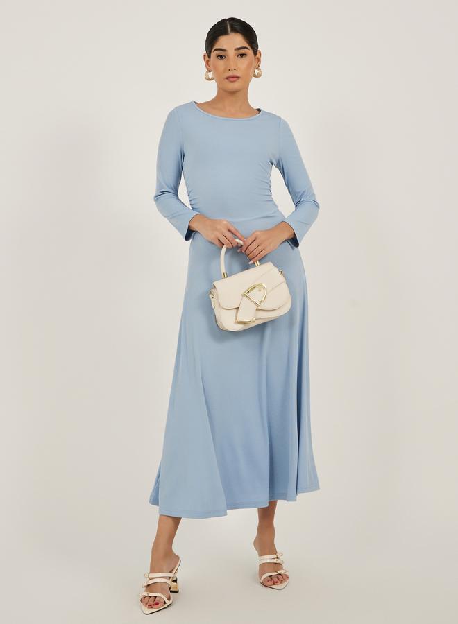 ستايلي فستان ميدي مكشكش - Image 2