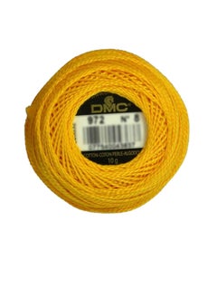 DMC DMC Pearl Cotton Ball Size 8 87yd Deep Canary  - Image 3